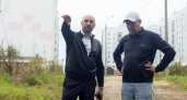В Чебоксарах начали благоустройство пешеходной дорожки между Садовым и Байконуром